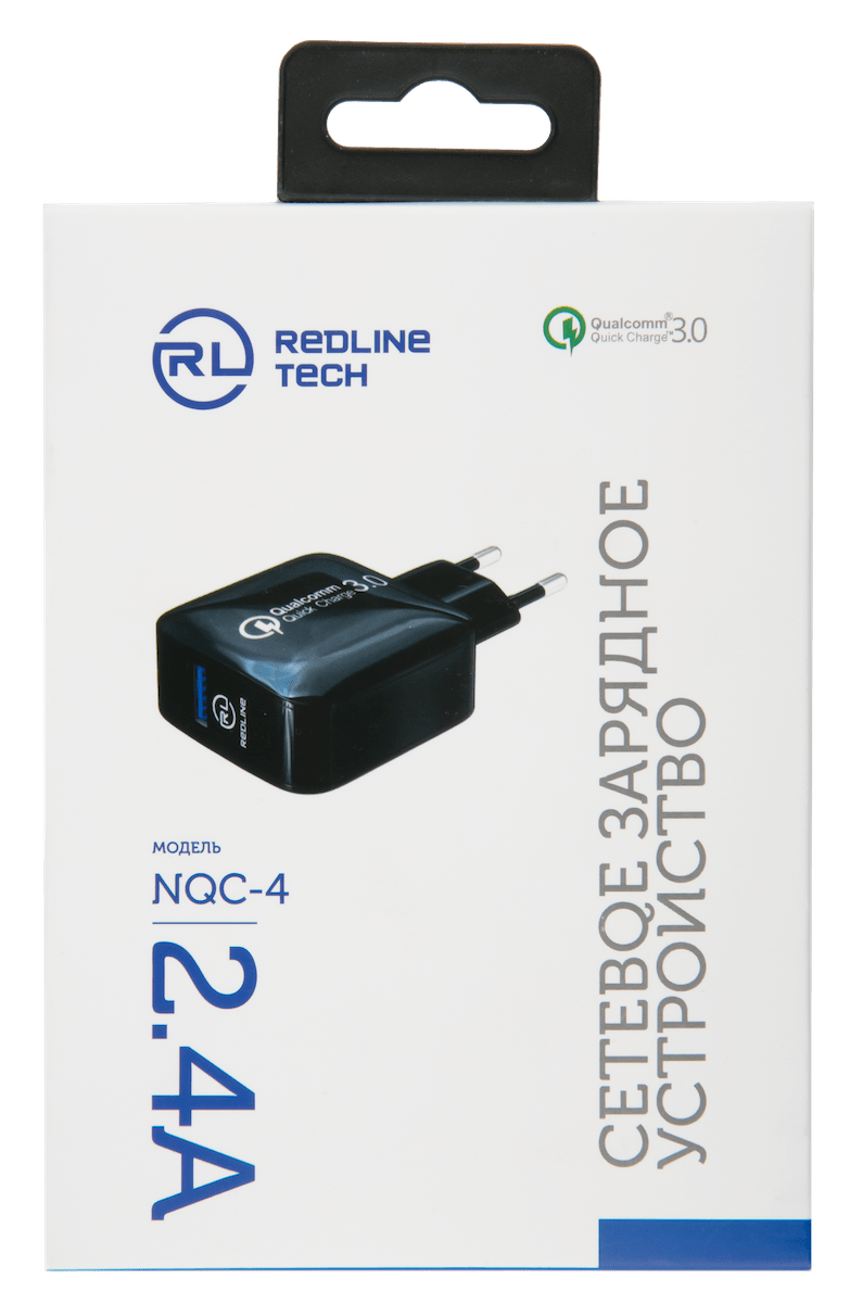 СЗУ Red Line Tech USB QC 3.0 (модель NQC-4)