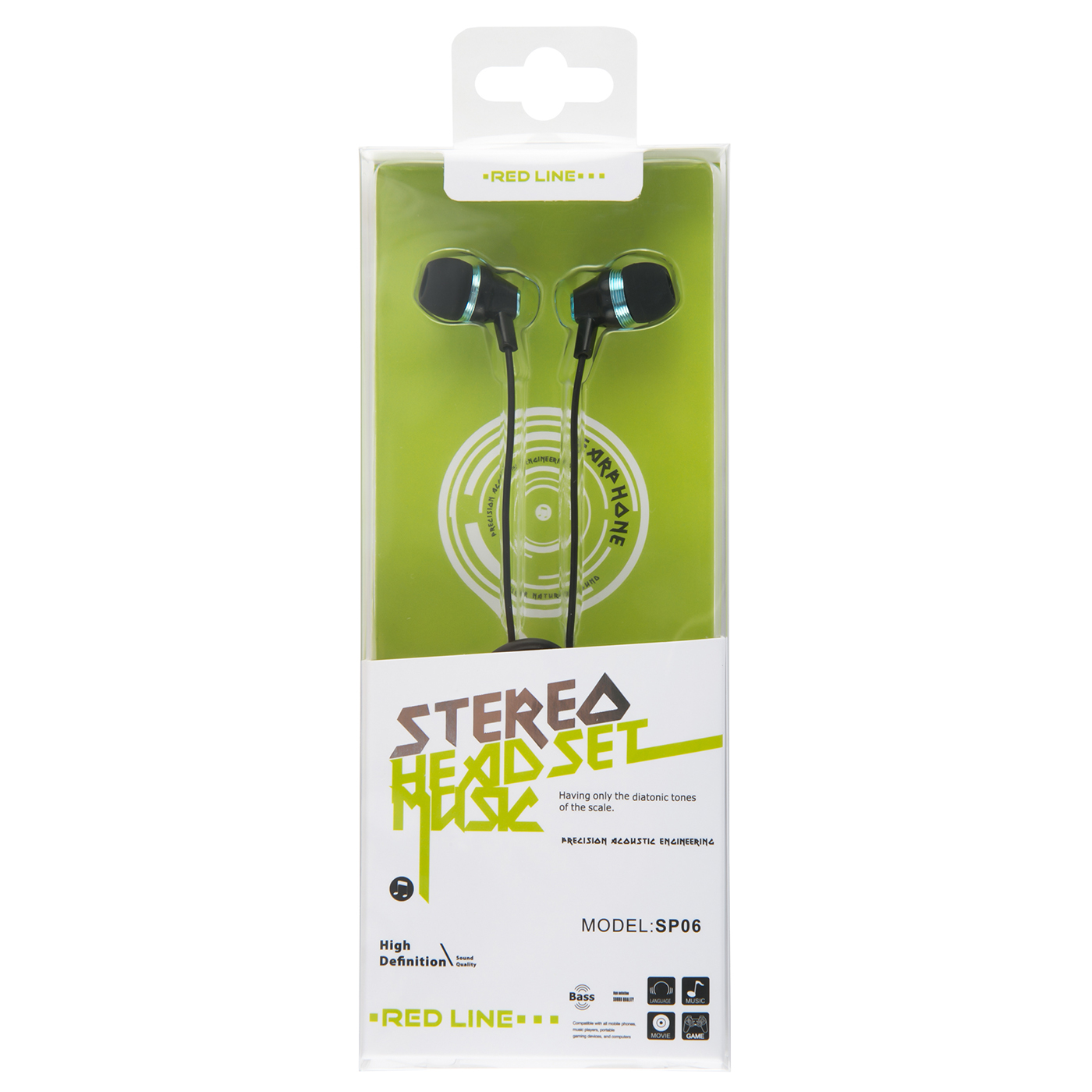 Наушники-гарнитура Red Line Stereo Headset SP06