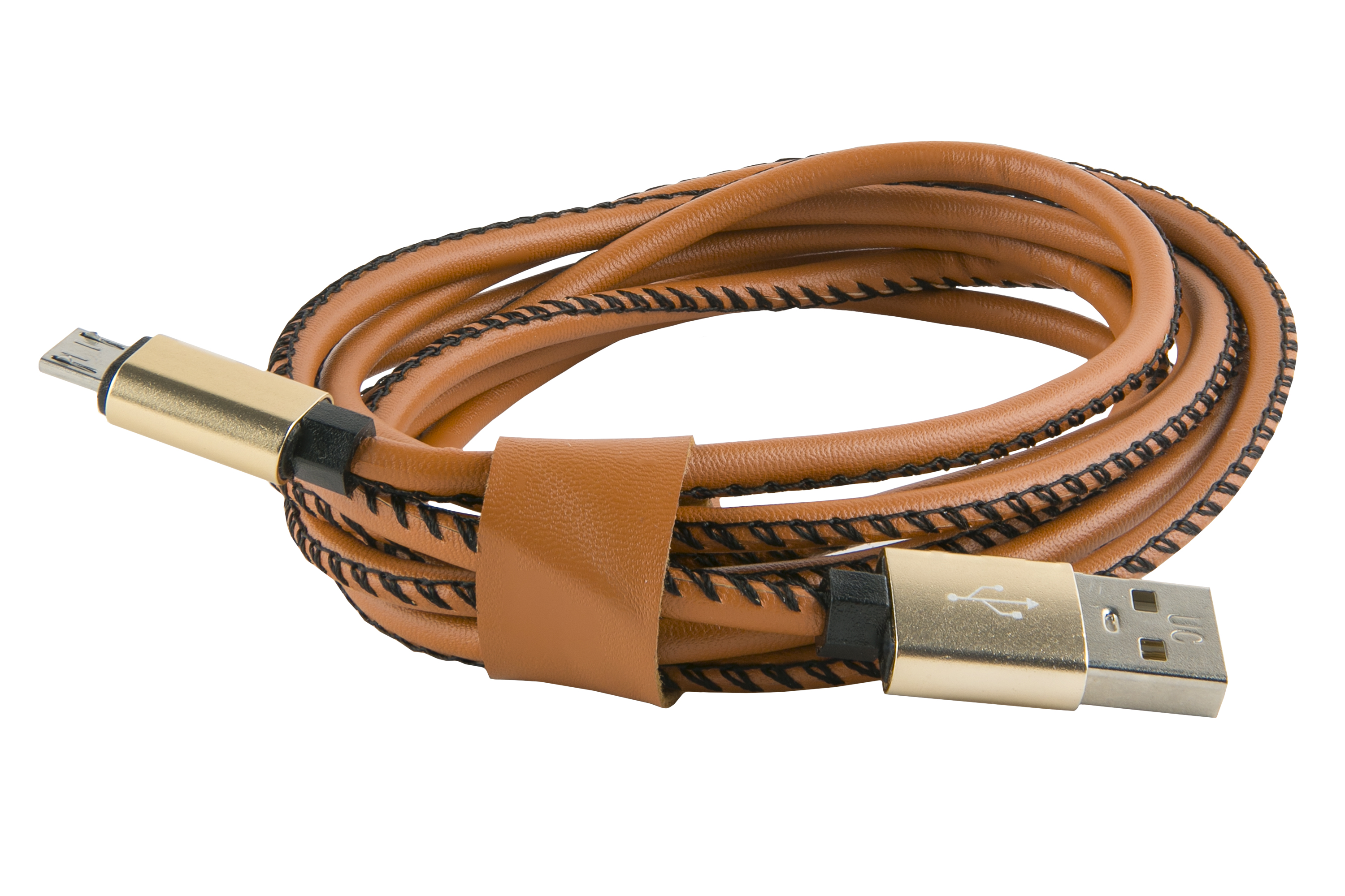 Дата-кабель Red Line USB - micro USB (2 метра) оплетка "экокожа"
